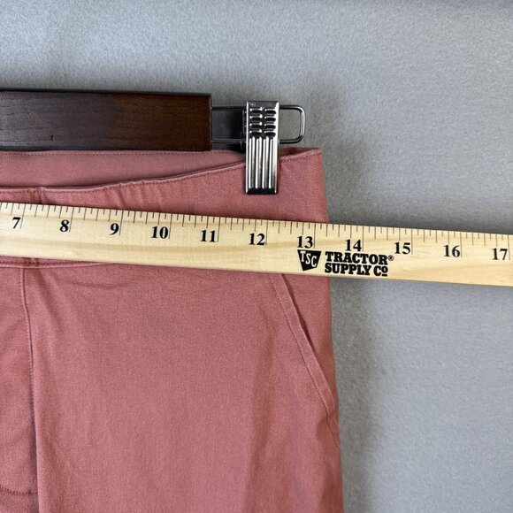 Spanx On The Go Pants Womens Size XS Ankle Crop Slim Straight Terracotta Pink - Picture 2 of 11